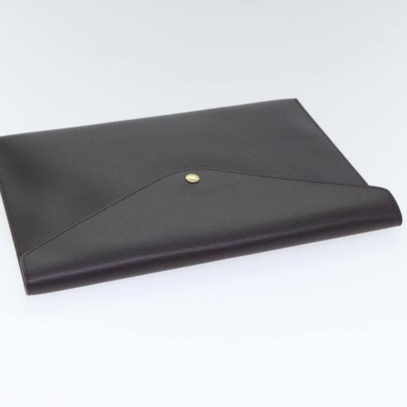 LOUIS VUITTON Taiga Document Case Clutch Bag Acajou M99087 LV Auth 92061 - Picture 5 of 16